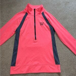 Victoria's Secret Pink Coral and Gray Pullover